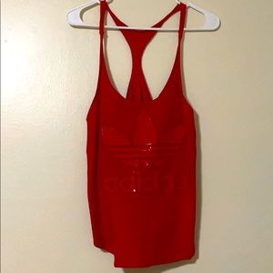 Red adidas tank